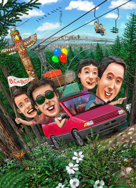 "Canada with Kids"  article illustration