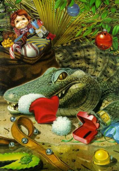 "Love that Santa Claus!"  Christmas card